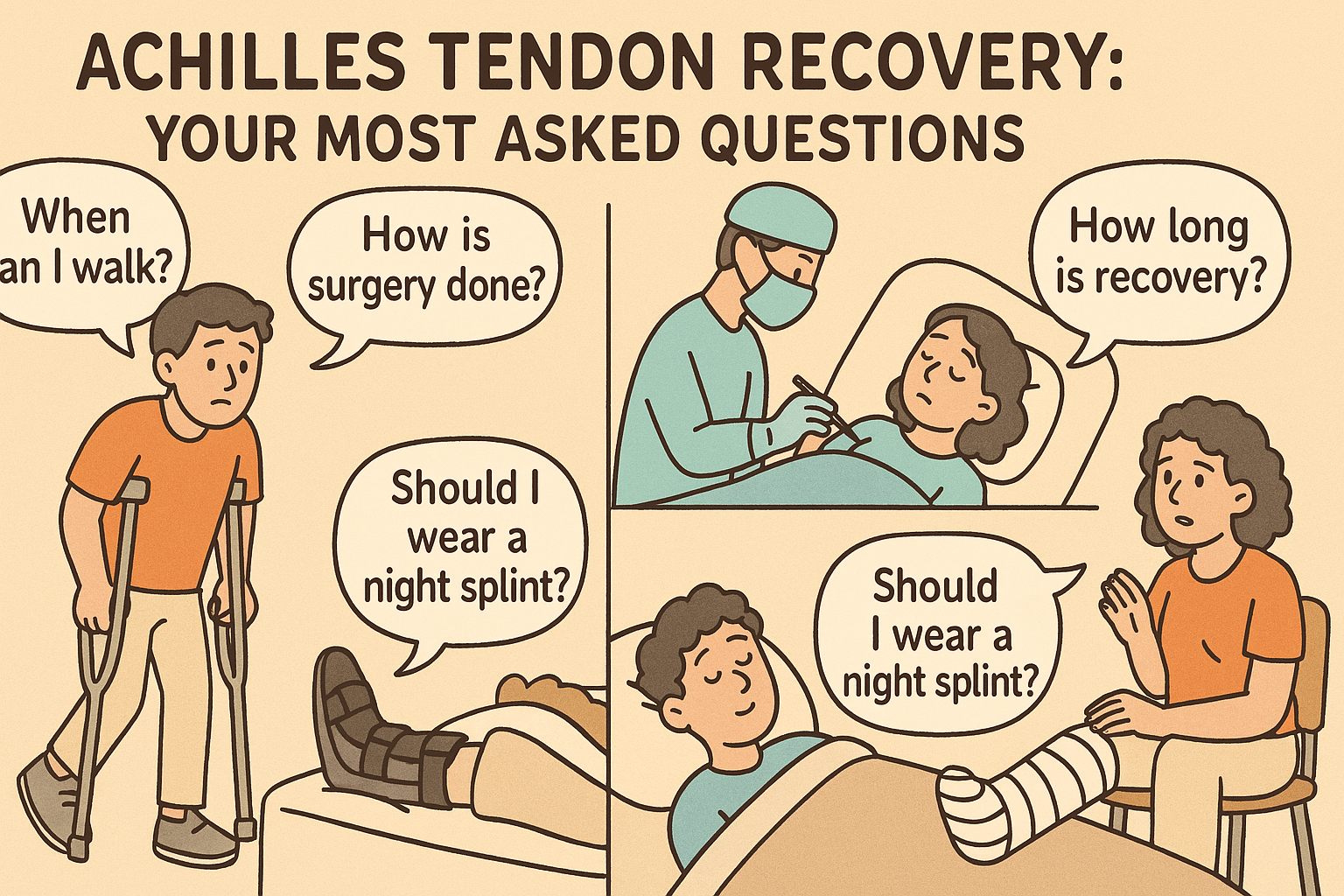 Hero image for article "Achilles Tendon Recovery: Your Most Asked Questions"